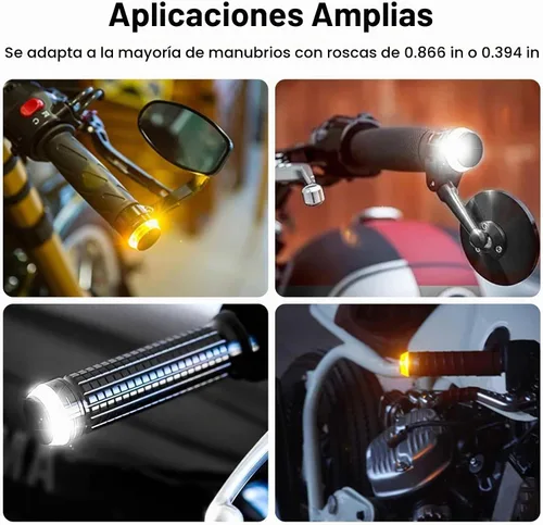 Vista 8 de Linkstyle - 2 señales de giro LED para motocicleta, luces de extremo
