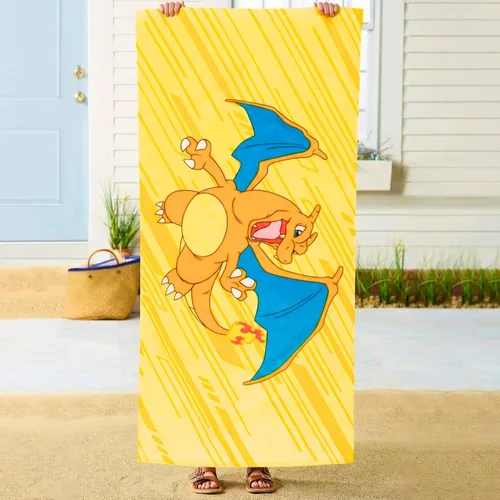 Vista 9 de Barney Classic - Toalla de baño de algodón súper suave para niños, 58 x 28 pulgadas, (producto oficial con licencia) Franco