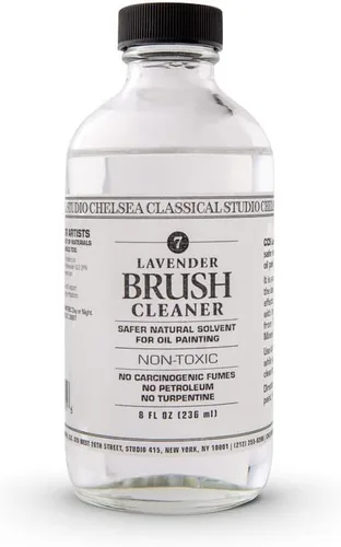 Vista 18 de Chelsea Classical Studio Barniz de retoque de lavanda, utilizado para la protección de obras de arte al óleo y transpirabilidad, botella de 2 onzas