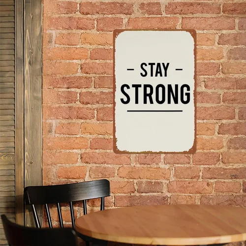Vista 6 de Interesting Metal Sign Small Wins Poster Wall Art For Room Garage Coffee Bar Decor 8x12 inches
