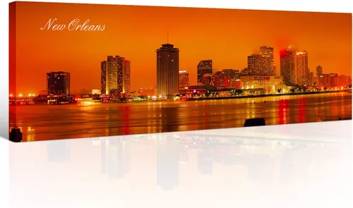 Vista 42 de Atlanta Skyline - Arte de pared para sala de estar, lienzo de paisaje urbano, decoración moderna para el hogar, imágenes panorámicas, edificio