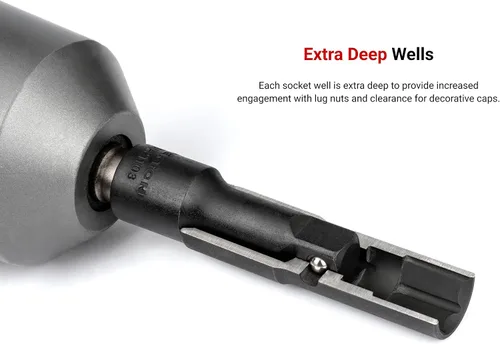 Vista 3 de TEKTON 1/2 pulgada Drive 0.748 x 0.827 in Deep Thin Wall Impact Flip Socket SIF21921