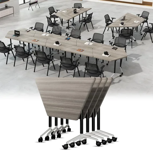 Vista 22 de 4 Pack Folding Conference Tables,47.2" Mobile Training Tables Morandi