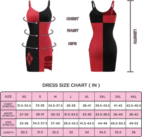 Vista 4 de Littleforbig Minivestido ajustado de algodón para mujer con diseño de Mad Love