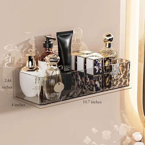 Vista 2 de Lae Nuvole Organizador de Caddy de Baño Montado en la Pared, Estante de Ducha Adhesivo para Caddy de Ducha Interior, Organizadores de Baño