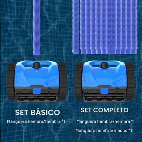 Vista 5 de Limpiador de piscina lateral de succión de turbina para piscina enterrada - Set básico