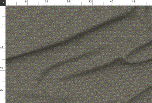 Vista 2 de Spoonflower Tela: color de hoja dulce, tamaño pequeño, 420 cannabis, marihuana, cáñamo, colores brillantes impresos en tela de gasa, cuarto grueso