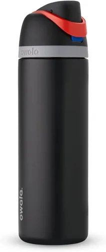 Vista 2 de Owala Star Wars FreeSip - Botella de agua aislada de acero inoxidable y funda de silicona, funda protectora antideslizante
