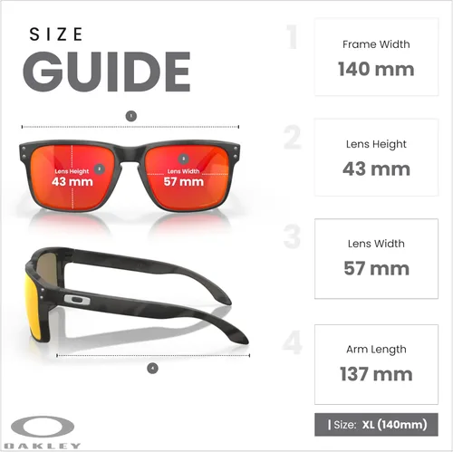 Vista 4 de OAKLEY Holbrook OO9102 Square Sunglasses for Men+ Bundle Accessory Leash Kit, Microfiber Pouch