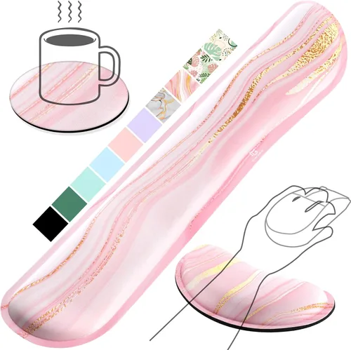 Vista 44 de Gimars Reposamuñecas para mouse, soporte de muñeca Pop It Fidget para aliviar la presión del mouse, almohadilla ergonómica de espuma viscoelástica