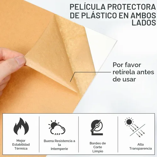 Vista 2 de 12 piezas de láminas acrílicas transparentes de 12 x 12 pulgadas, 1/8 pulgada de grosor, panel cuadrado transparente, tablero acrílico con papel
