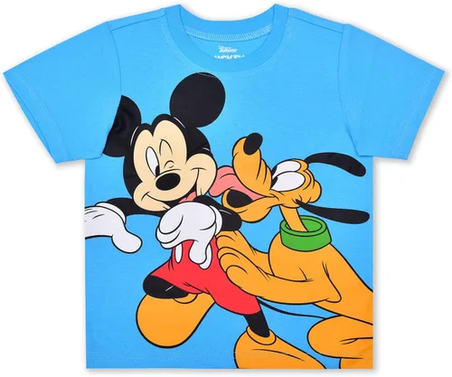 Vista 2 de Disney Mickey Mouse and Friends - Conjunto de camiseta de manga corta y pantalones cortos para bebés, niños pequeños y niños pequeños