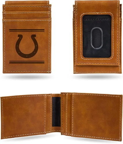 Vista 9 de Rico Industries Billeteras grabadas con láser de Indianapolis Colts de la NFL, Indianapolis Colts, Trifold