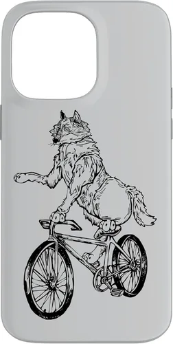 Vista 21 de Wolf Cycling Bicycle Funny Animal Cyclist Biking Bike Case for iPhone 17