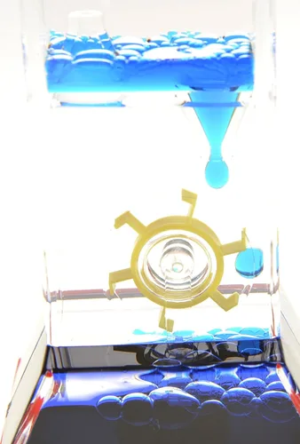 Vista 2 de PowerTRC Liquid Motion Bubbler - Juguete sensorial antiestrés para mesas de escritorio, juguete calmante y relajante para TDAH, ansiedad y autismo