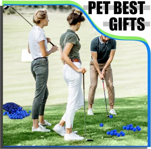 Vista 3 de 200 pelotas de espuma para práctica de golf, bolas de entrenamiento de vuelo limitadas, suaves para columpio al aire libre, entrenamiento