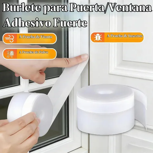 Vista 3 de ZOMPAGO Cinta impermeable transparente, sello de puerta, 1.35 pulgadas x