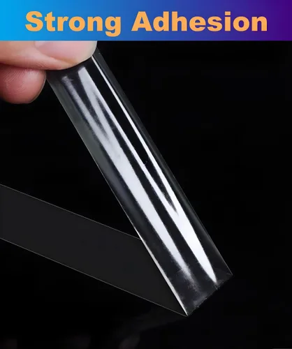 Vista 3 de Cinta adhesiva ultrafina de doble cara de 1/2 pulgada por 66 pies, cinta adhesiva de dos lados con adhesivo transparente, para manualidades, álbumes