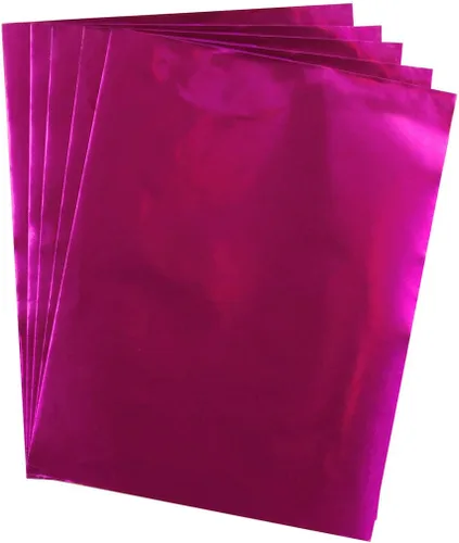 Vista 6 de Hygloss Papel de aluminio metálico para artes y manualidades, actividades de aula y artistas, decoración de fiestas o vacaciones, 8.5 x 11 pulgadas