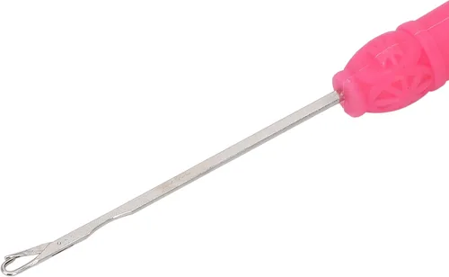 Vista 8 de 5 ganchos de plástico para extensiones de cabello, juego de ganchillo, herramienta de gancho para trenzar el cabello (rojo rosa #2)