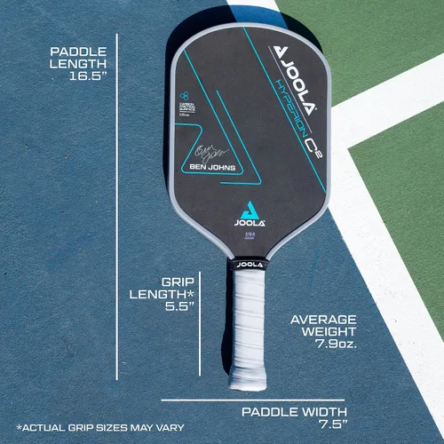 Vista 4 de JOOLA Professional Pickleball Paddles – Charged Surface Technology for Power & Feel – Select Perseus or Hyperion Shape – Fully Encased Carbon Fiber