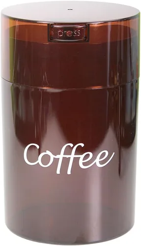 Vista 10 de Coffeevac 1 lb, recipiente sellado al vacío hermético patentado multiuso. Funciona como contenedor de café molido a prueba de olores. Tapa y cuerpo
