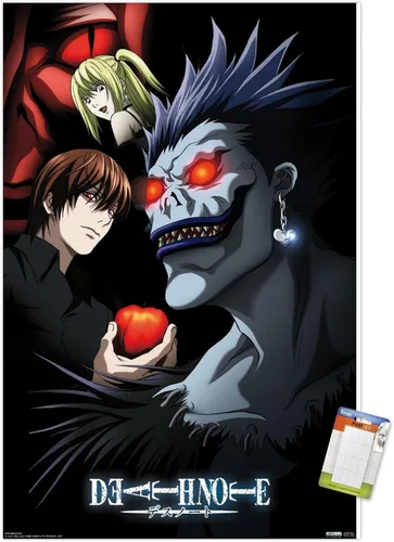 Vista 11 de Trends International Death Note - Póster de pared de grupo, 14.725 x 22.375 pulgadas, versión enmarcada de madera de granero