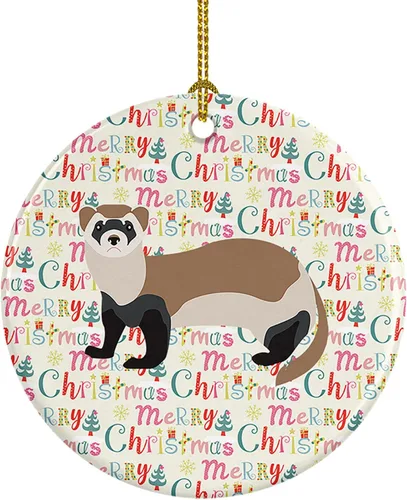 Vista 135 de Caroline's Treasures Adorno de cerámica de avestruz común para árbol de Navidad, decoración colgante para el hogar, Navidad, vacaciones, fiesta
