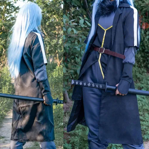 Vista 7 de Rimuru - Disfraz de cosplay de Rimuru, uniforme de anime, conjunto completo de Halloween