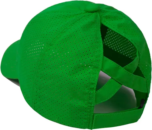 Vista 2 de Muryobao Gorra de béisbol ajustable para mujer, diseño de moño desordenado, de secado rápido