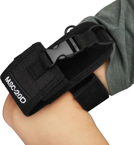 Vista 2 de Meiyya Funda para walkie talkie walkie talkie soporte para radio, soporte de radio de brazo, funda de radio, bolsa de radio, práctica bolsa de brazo