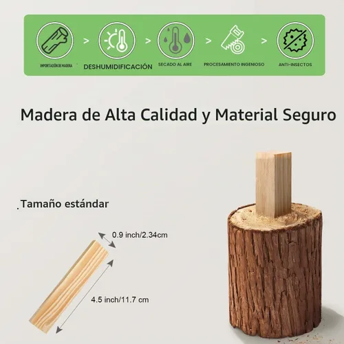 Vista 6 de Juego de 100 piezas de bloques de construcción clásicos de madera, juguetes de construcción STEM sólidos para niños, juguetes Montessori