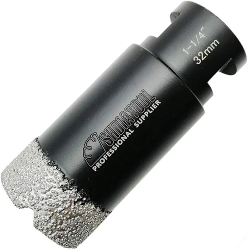 Vista 18 de SHDIATOOL Brocas de núcleo de diamante, 2 unidades de 1/4 de pulgada para porcelana, cerámica, ladrillo, ladrillo al vacío, sierra de agujero