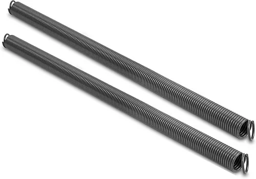 Vista 8 de Par de resortes de extensión de puerta de garaje resistentes de 70 libras, resorte elástico, electroforesis de alta precisión recubierto negro