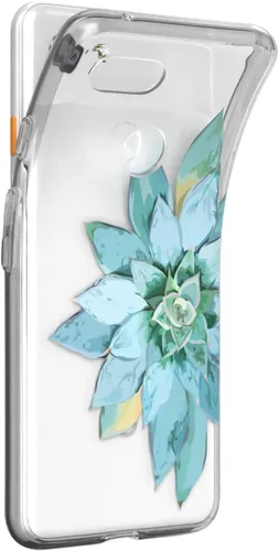 Vista 2 de Mertak Funda transparente compatible con Google Pixel 8 7a 7 Pro 6a 6 Pro 5a 5 4a 4 3a XL cubierta protectora flexible delgada suculenta ligera