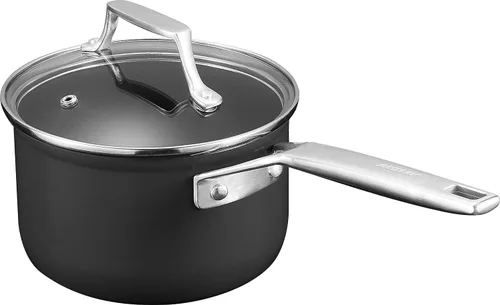 Vista 11 de MSMK Cacerola de 1 cuarto de galón con tapa, quemada también antiadherente, sin PFOA, no tóxica, apta para horno hasta 700 ℉, resistente a
