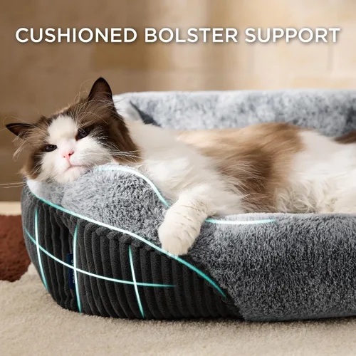 Vista 6 de Bedsure Camas calmantes para gatos de interior y cama lavable para perros pequeños y gatos