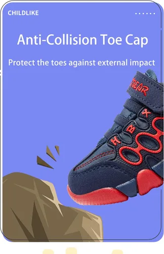Vista 7 de Addshiny Boys Girls Lightweight Breathable Tennis Walking Sneakers Velcro Sport Athletic Trail Running Shoe for ToddlerLittleBig Kid