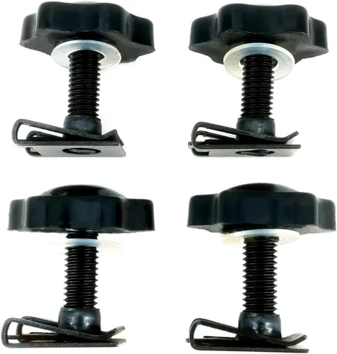 Vista 8 de Americruise - Cerraduras negras para alforjas de motocicleta, tornillos antirrobo para alforja para Harley Touring Street Glide Electra Glide Road