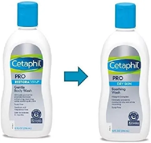 Vista 5 de Cetaphil Restoraderm - Gel de baño calmante para el eccema, sin fragancia, 10 onzas líquidas, (paquete de 2)