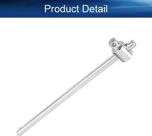 Vista 4 de Bettomshin 1 llave de mango en T, barra de interruptor de llave deslizante de 1/4 pulgadas, herramienta manual ajustable con mango en T, acero al