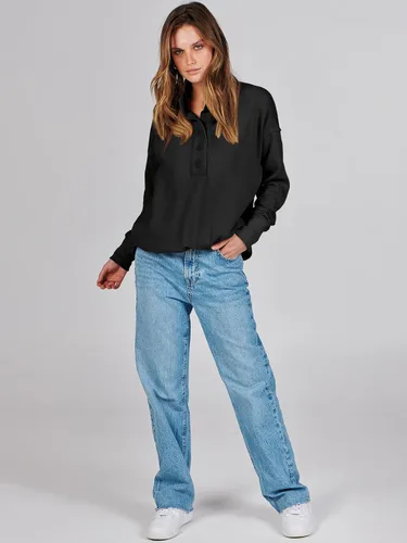 Vista 7 de ANRABESS Sudaderas casuales con botones para mujer, sudaderas de gran tamaño con bolsillos para otoño e invierno 2023