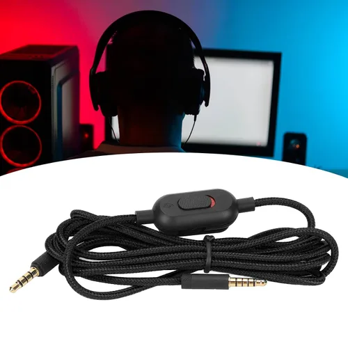 Vista 4 de Cable G Pro X, cable de repuesto para auriculares Logitech G Pro para Logitech G Pro X para Logitech G433 para Logitech G233, cable trenzado