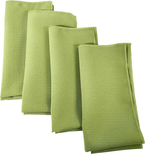 Vista 54 de LA Linen Paquete de 10 servilletas de popelina de poli, servilletas de tela suave, servilletas lavables y reutilizables, servilletas de mesa