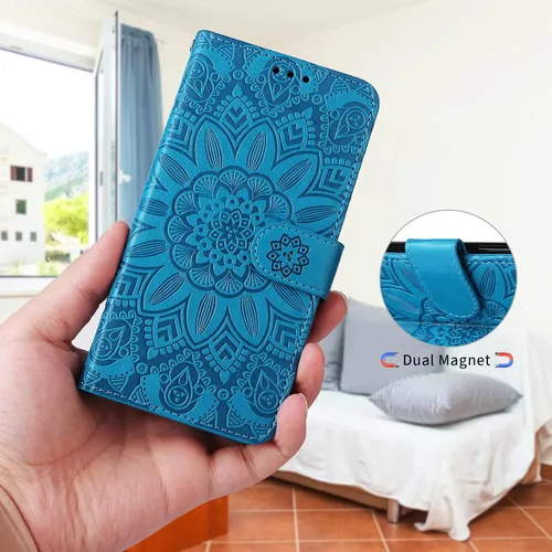 Vista 3 de XYX Wallet Case for Redmi Note 10s, Sunflowers Pattern Folio Stand Credit Card Slots Magnetic Closure Flip Protective Cover for Xiaomi Redmi Note