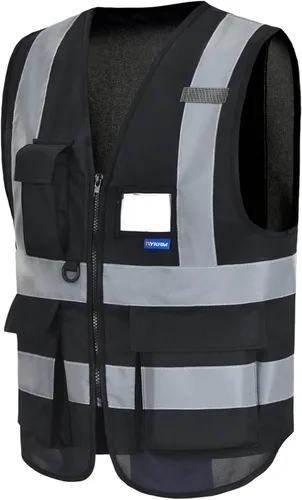 Vista 6 de XS Chaleco de seguridad negro para mujer XS