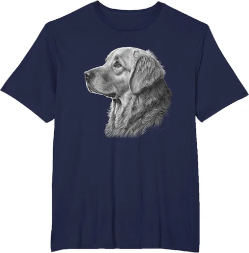 Vista 50 de Camiseta divertida Golden Retriever, Negro