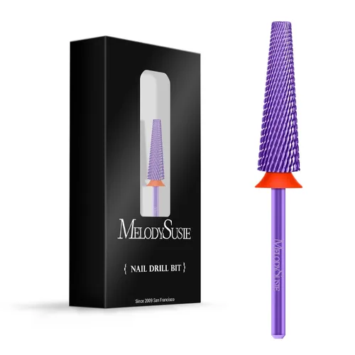 Vista 12 de MelodySusie Brocas de uñas súper largas 5 en 1, brocas de carburo de tungsteno de 3/32 pulgadas, adecuadas para manicura, pedicura, cutícula