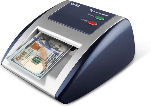 Vista 2 de AccuBANKER D450 - Máquina de verificación de dinero falsificado con detección magnética, infrarroja, de marcas de agua y microimpresión, paquete