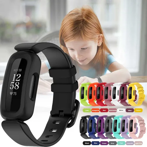 Vista 7 de Correas compatibles con Fitbit Ace 3, silicona suave, impermeable, accesorios de pulsera de reloj deportivo, correa de repuesto para Fitbit Ace 3
